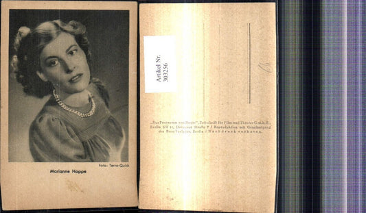 303256,Marianne Hoppe Schauspielerin pub Ross