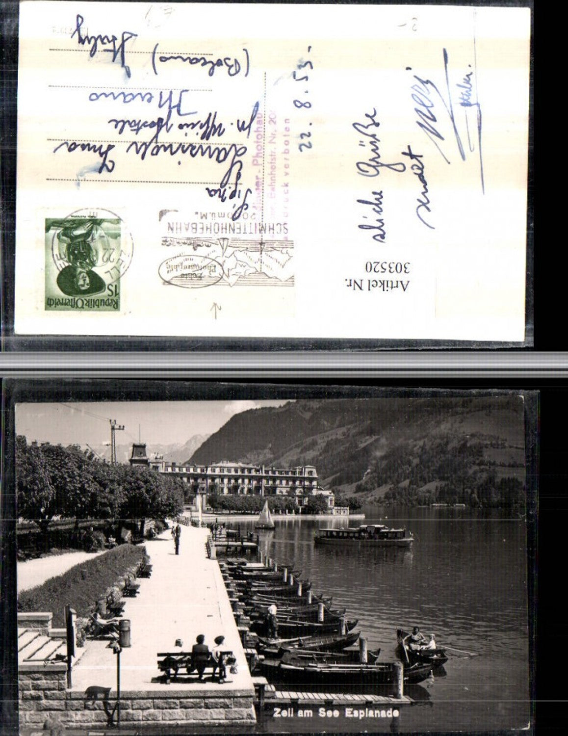 303520,Zell am See Esplanade Anlegeplatz Ruderboot Boote Boot