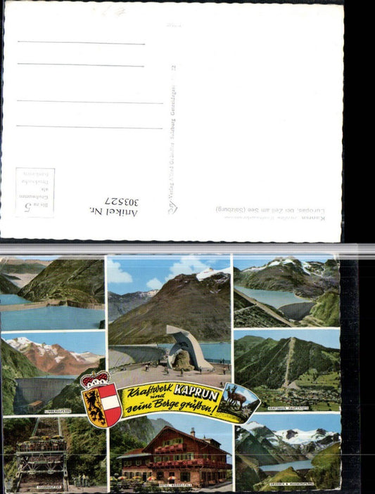 303527,Kaprun Kraftwerk Sperre Stausee Hotel Kesselfall Schrägaufzug Mehrbildkarte