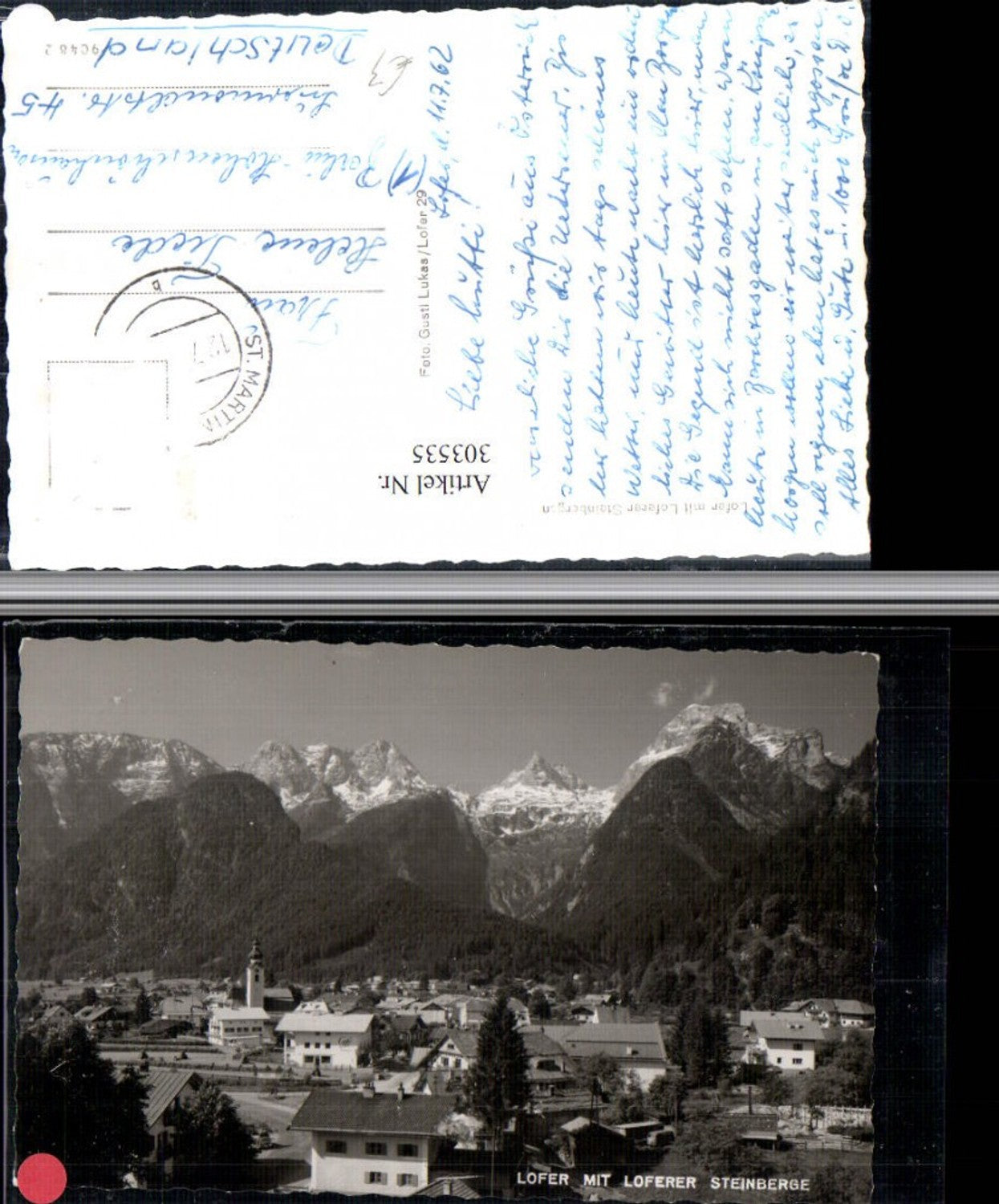 303535,Lofer Totale m. Loferer Steinberge Bergkulisse