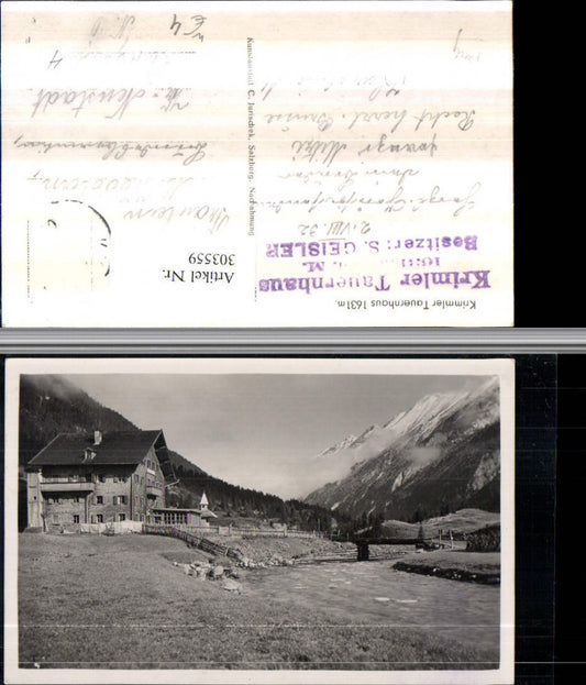 303559,Krimmler Tauernhaus Bergkulisse Brücke b. Krimml