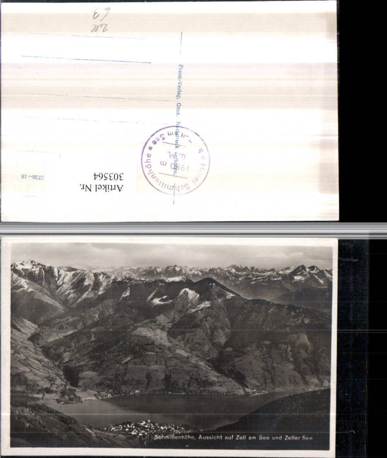 303564,Schmittenhöhe Blick auf Zell am See Totale Bergkulisse