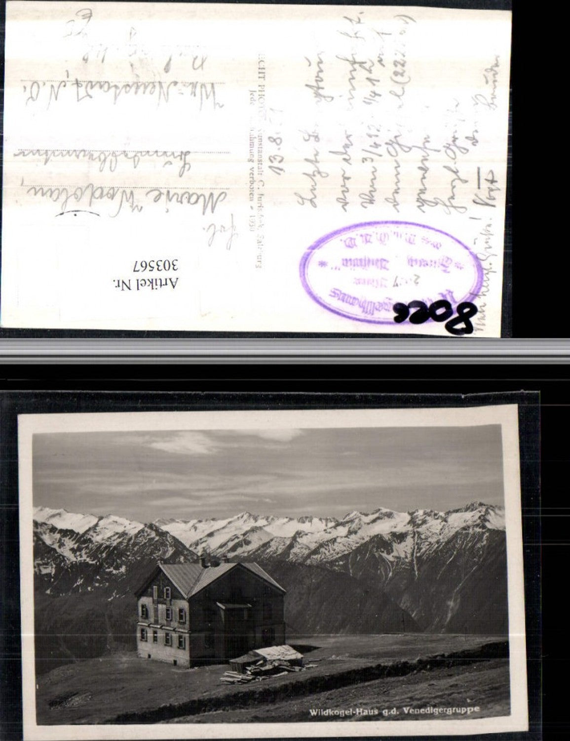 303567,Wildkogel-Hütte Berghütte geg. Venedigergruppe Bergkulisse b. Neukirchen