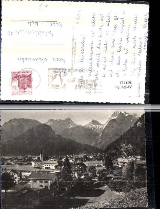 303573,Lofer Totale geg. Loferer Steinberge Bergkulisse