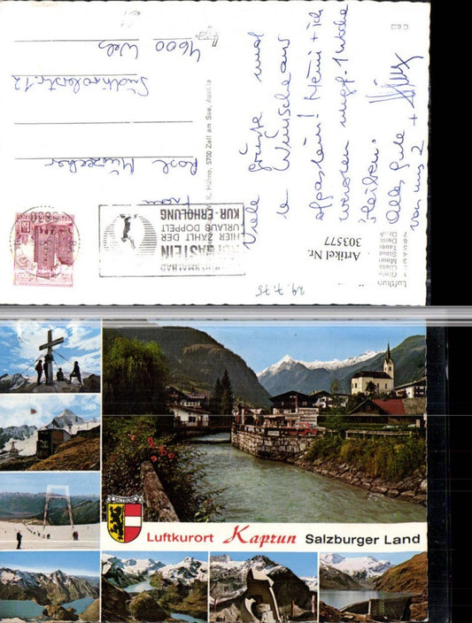 303577,Kaprun Teilansicht Stausee Seilbahn Denkmal Kraftwerk Mehrbildkarte