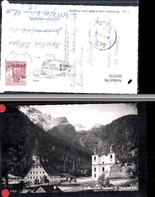 303579,Kirchental Wallfahrtskirche Kirche b. St. Martin b. Lofer Bergkulisse