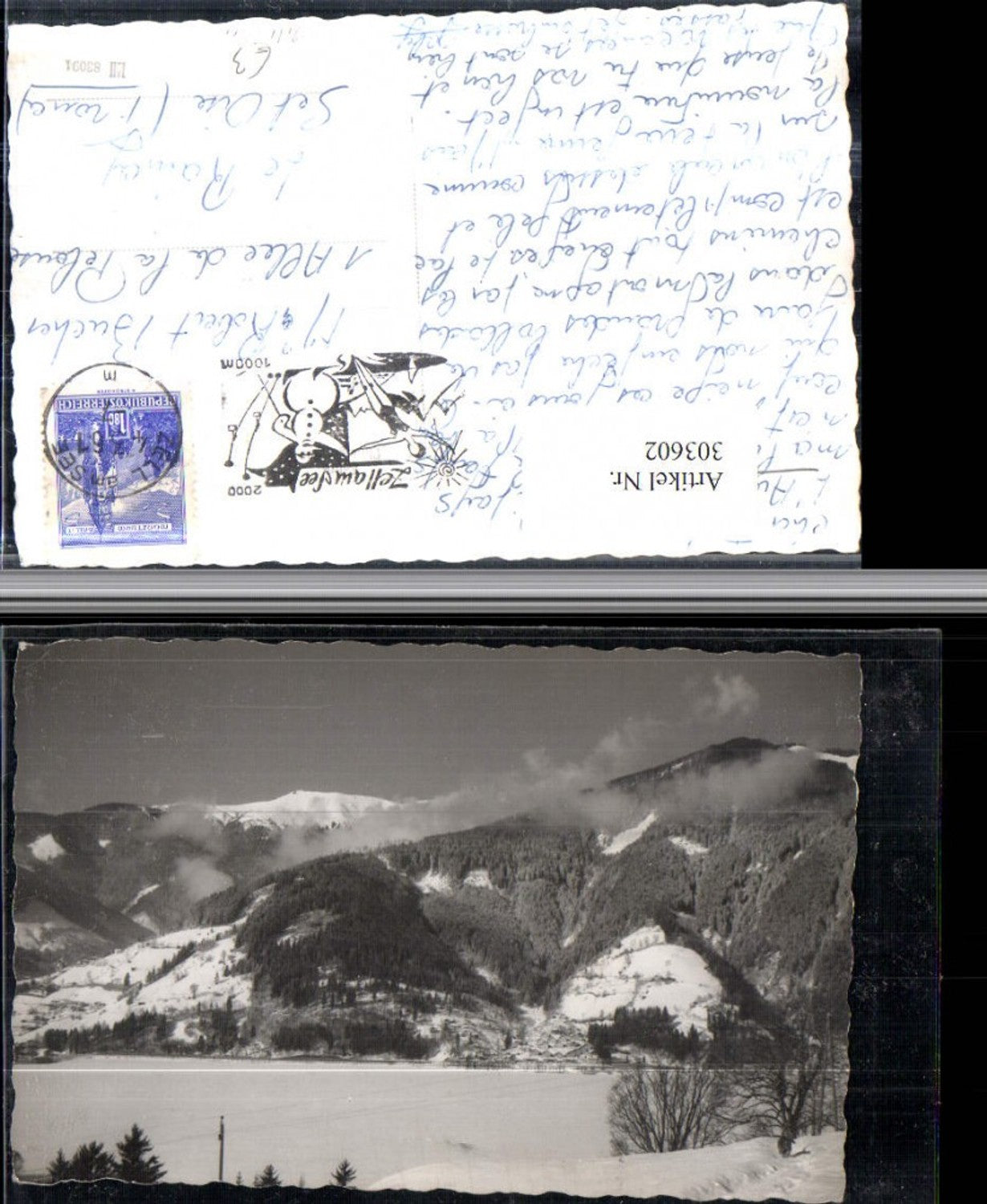 303602,Zell am See Bergkulisse Winterbild