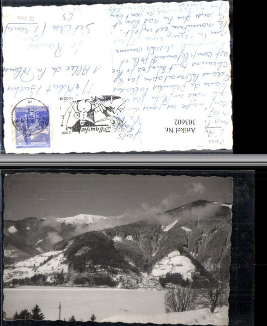 303602,Zell am See Bergkulisse Winterbild