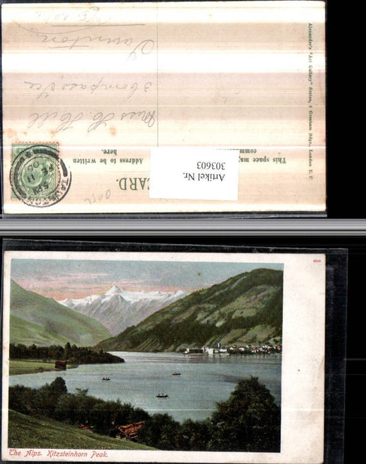 303603,Zell am See Teilansicht m. Kitzsteinhorn Bergkulisse