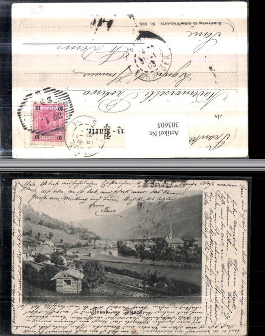 303605,Bruck Fusch an d. Glocknerstraße Totale Präge Passepartout