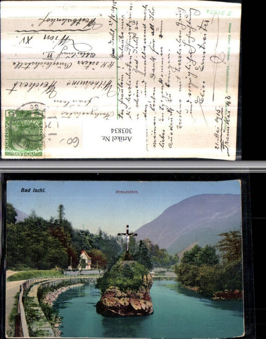 303834,Bad Ischl Kreuzstein Kreuz Felsen pub Ottmar Zieher 2157a
