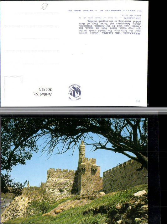 304513,Jerusalem The Citadel Zitadelle Festung Davids Tower