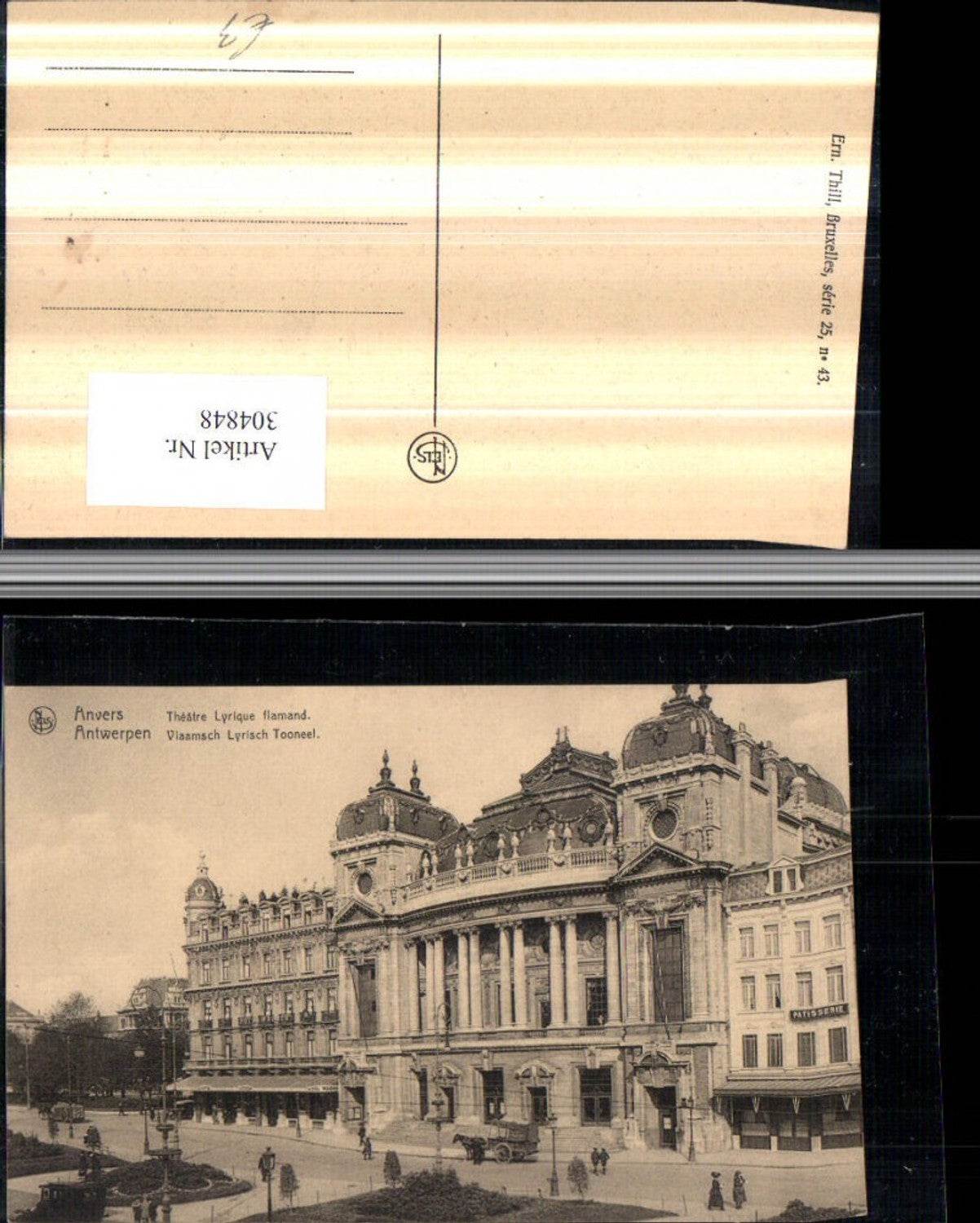 304848,Anvers Antwerpen Theatre Lyrique flamand Theater Gebäude