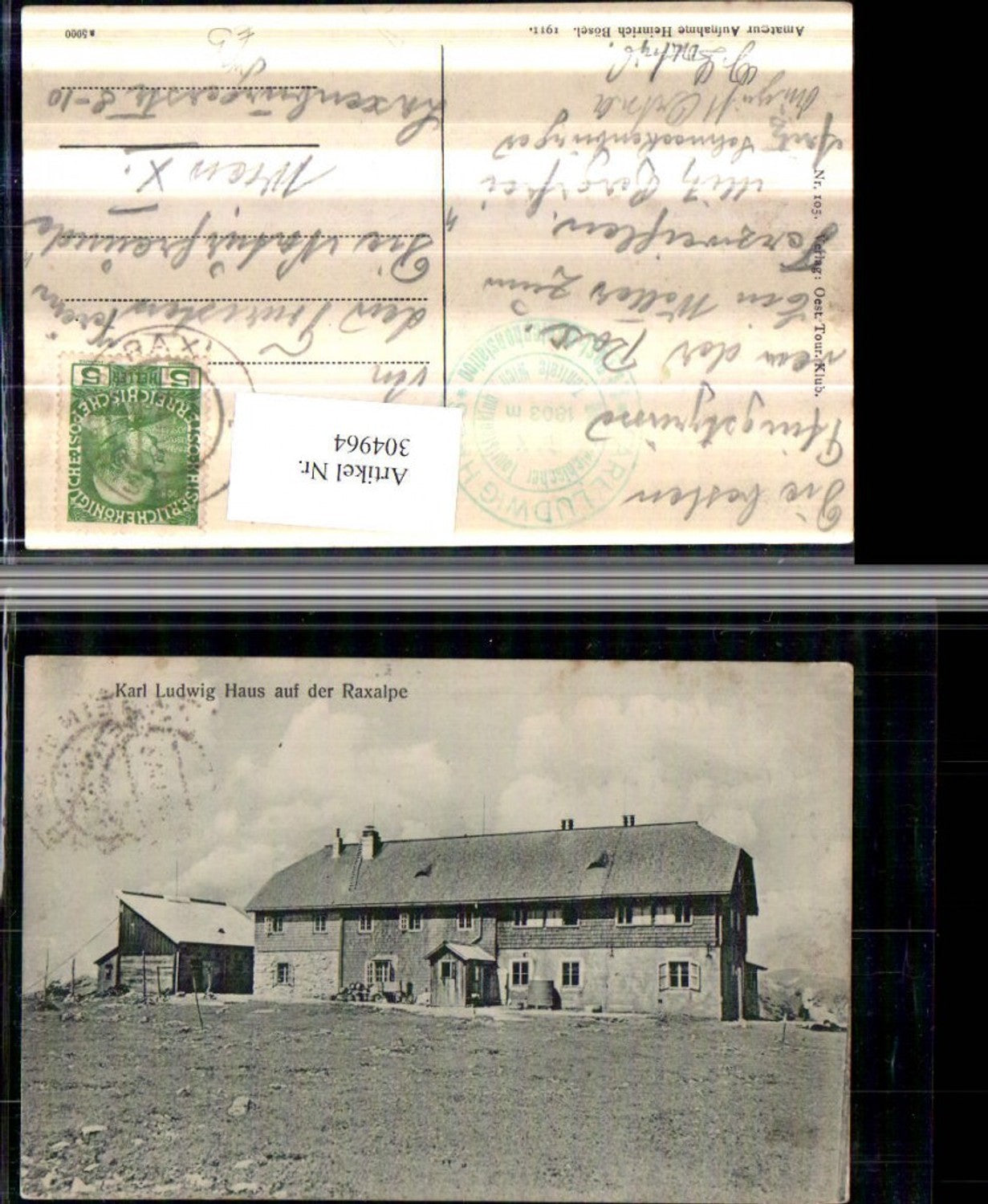 304964,Karl Ludwig-Haus auf d. Raxalpe Berghütte b. Prein