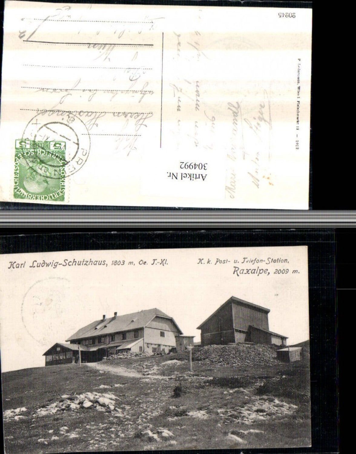 304992,Raxalpe Karl Ludwig-Haus Berghütte b. Prein