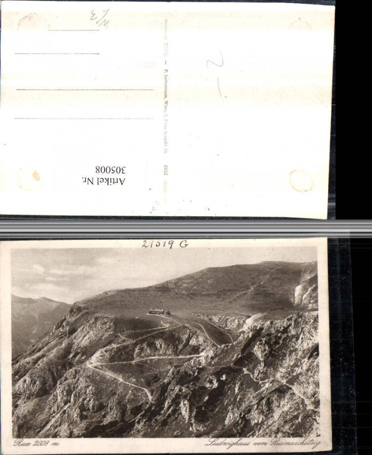 305008,Rax Karl Ludwig-Haus Berghütte vom Bismarcksteig b. Prein