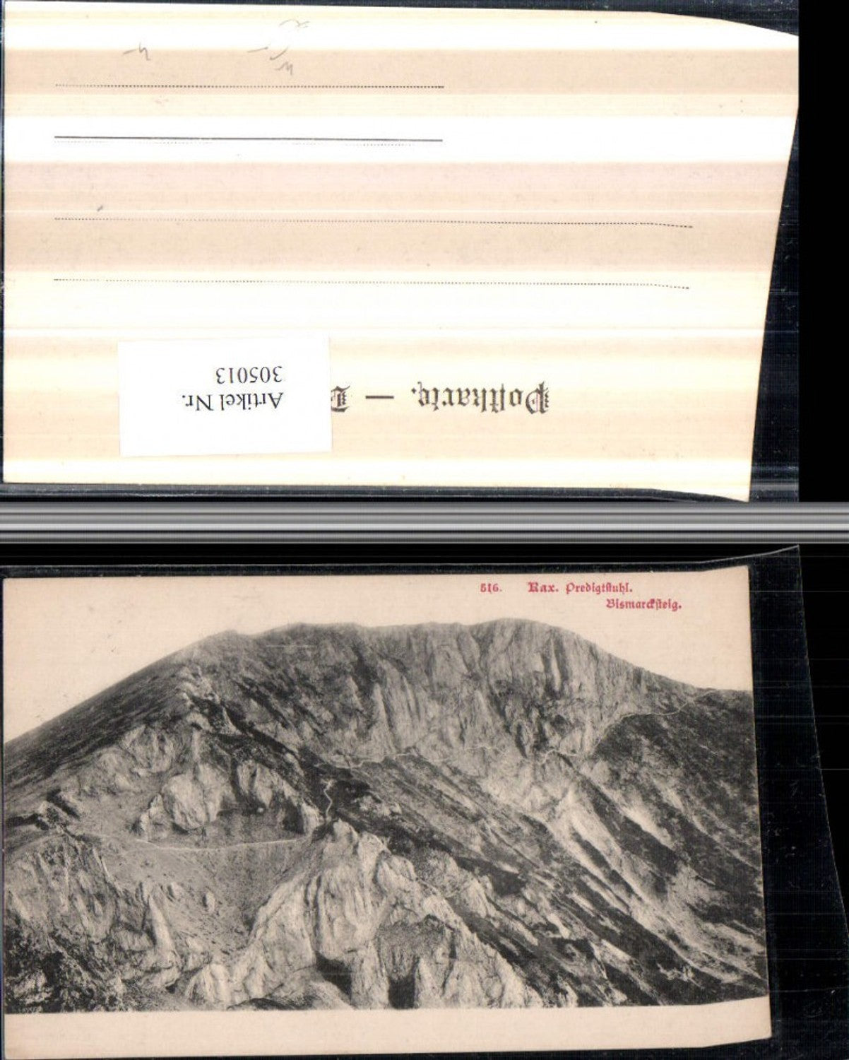 305013,Rax Predigtstuhl Bismarcksteig b. Prein Reichenau Bergkulisse