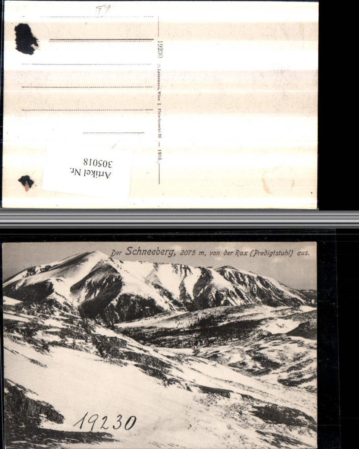 305018,Schneeberg von d. Rax Predigtstuhl b. Prein Reichenau Bergkulisse