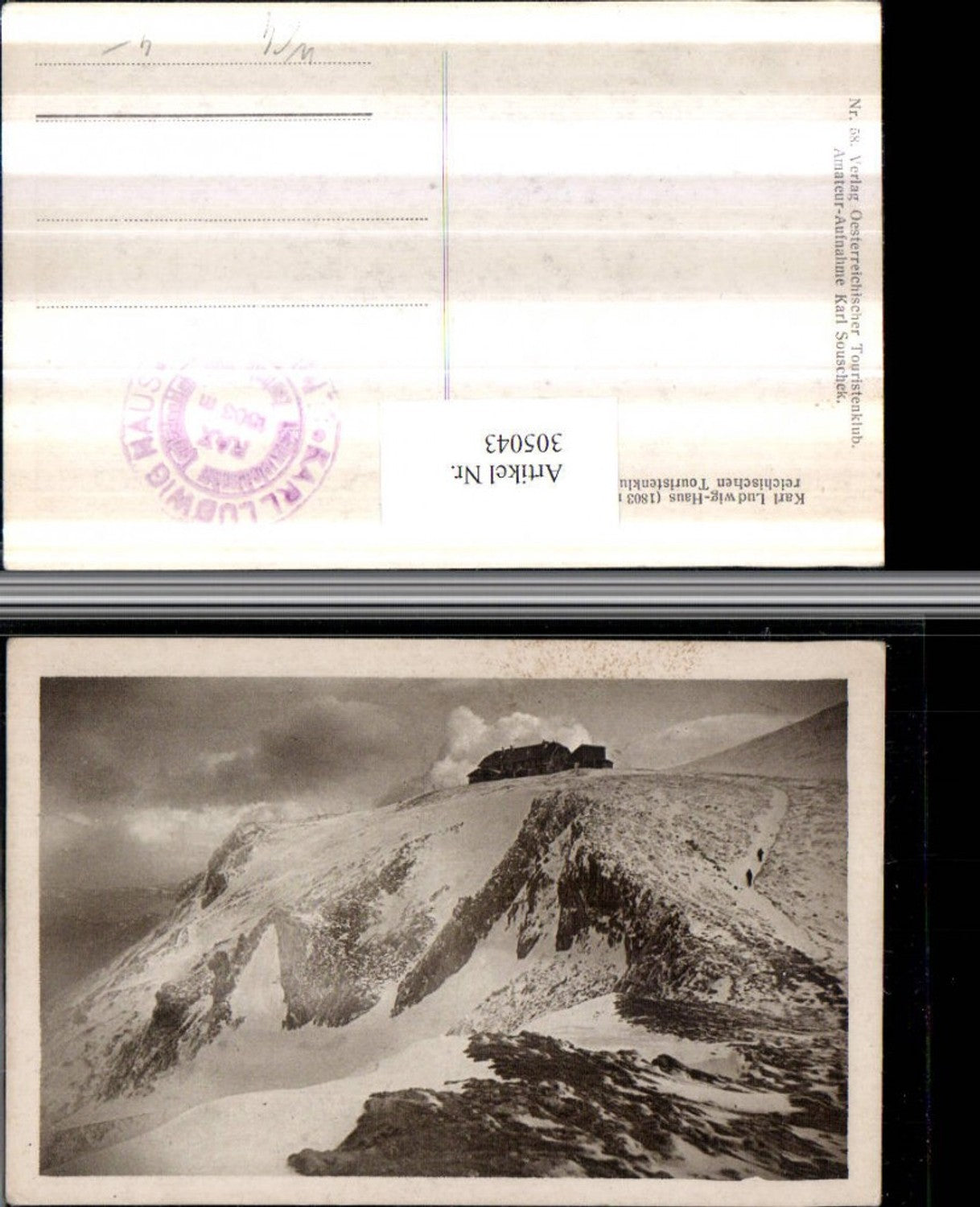 305043,Karl Ludwig-Haus Berghütte auf d. Rax b. Prein
