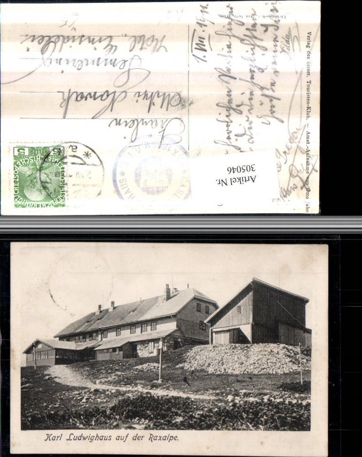 305046,Karl Ludwig-Haus Berghütte auf d. Raxalpe b. Prein