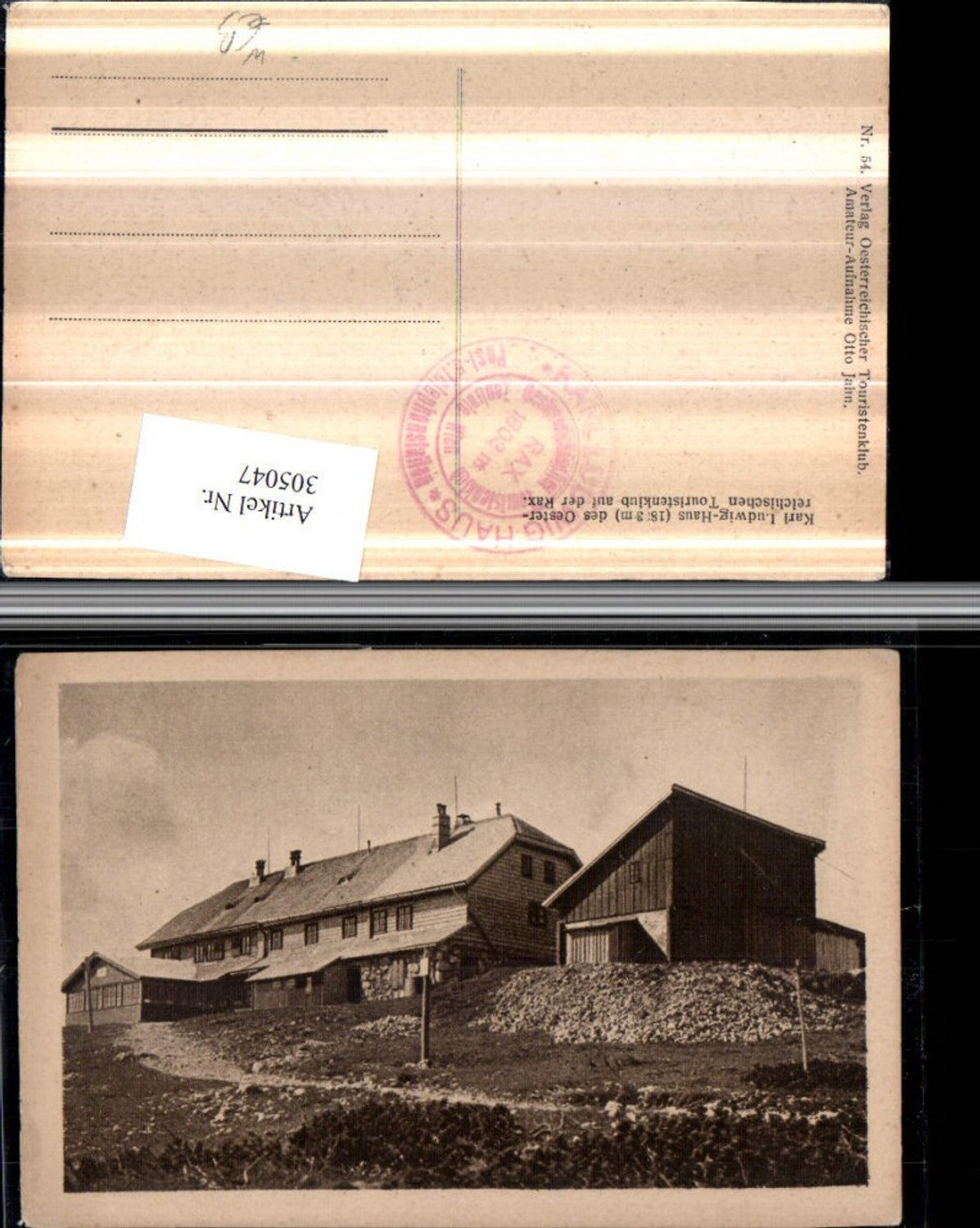 305047,Karl Ludwig-Haus Berghütte auf d. Rax b. Prein