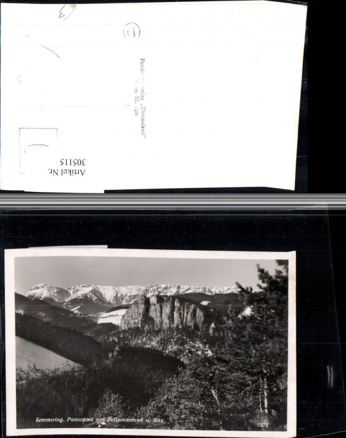 305115,Semmering Panorama m. Polleroswand u. Rax Bergkulisse