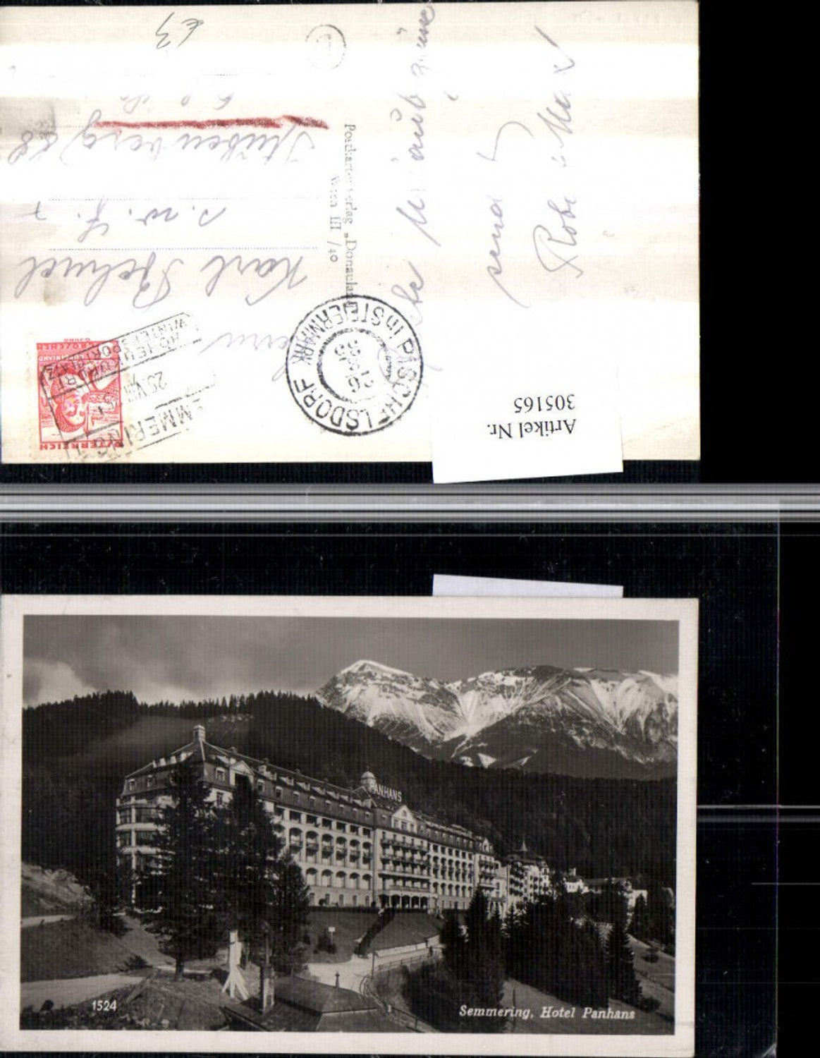 305165,Semmering Hotel Panhans Bergkulisse