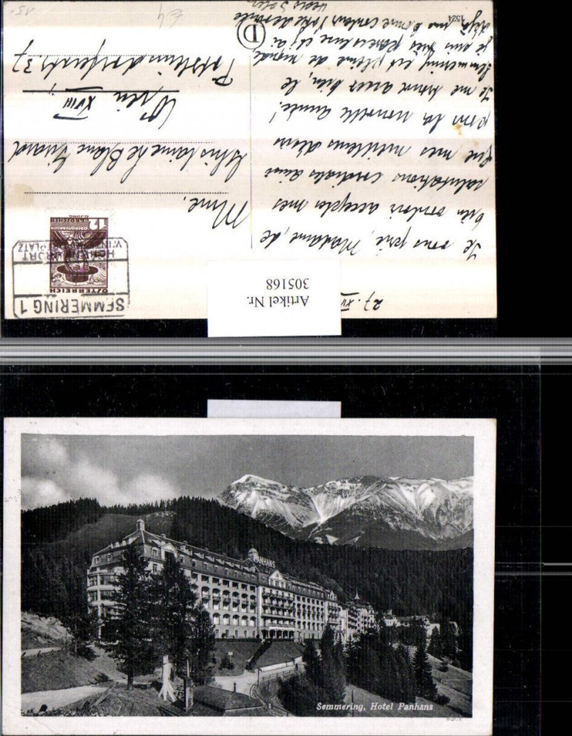 305168,Semmering Hotel Panhans Bergkulisse