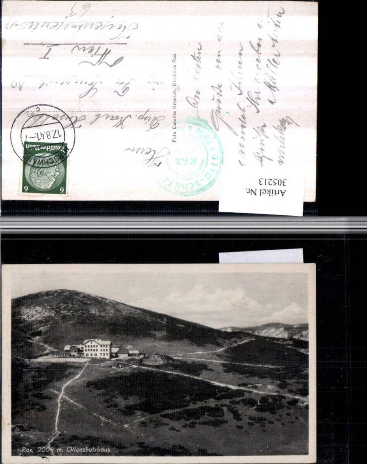 305213,Rax Otto-Schutzhaus Berghütte b. Reichenau Bergkulisse