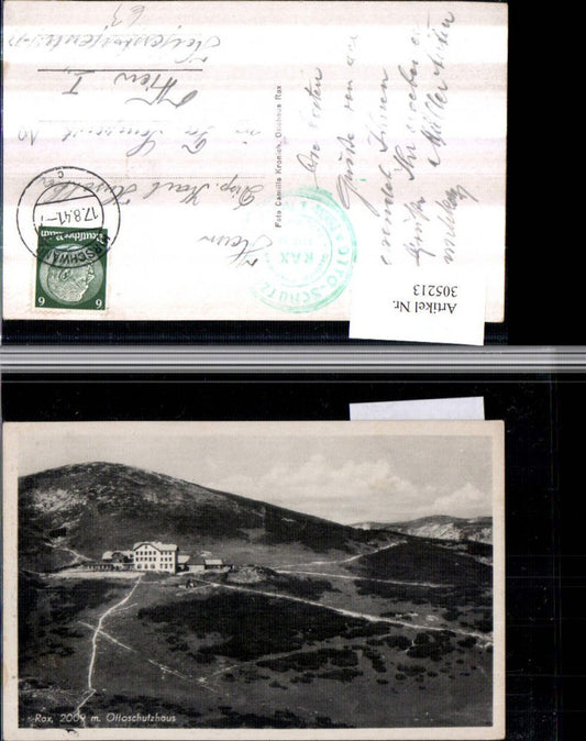 305213,Rax Otto-Schutzhaus Berghütte b. Reichenau Bergkulisse