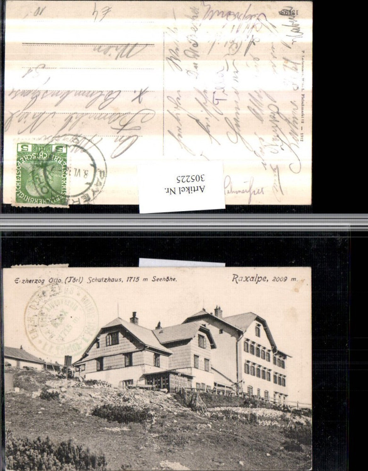 305225,Raxalpe Erzherzog Otto Schutzhaus Berghütte b. Reichenau