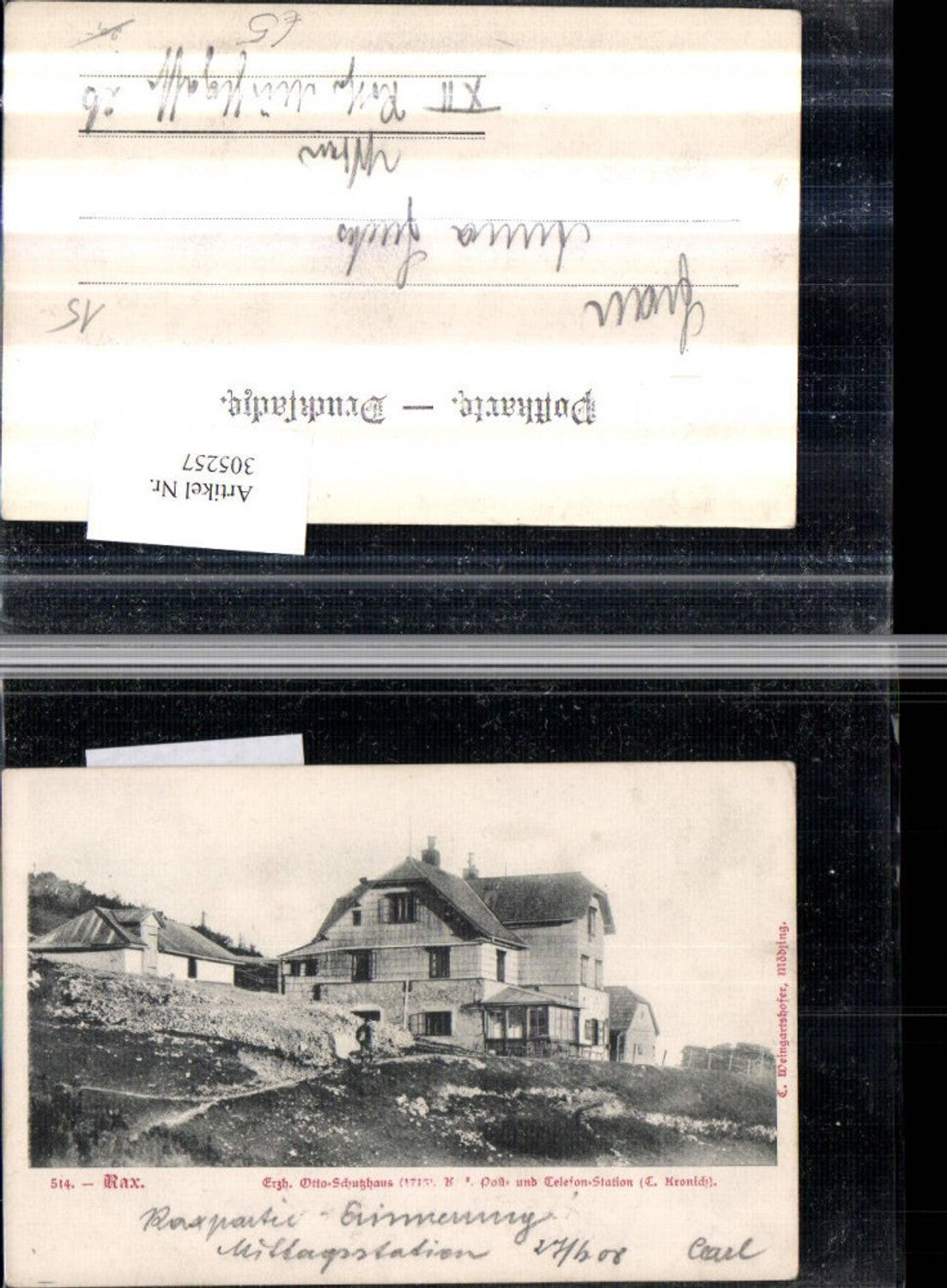 305257,Rax Erzherzog Otto-Schutzhaus Berghütte b. Reichenau