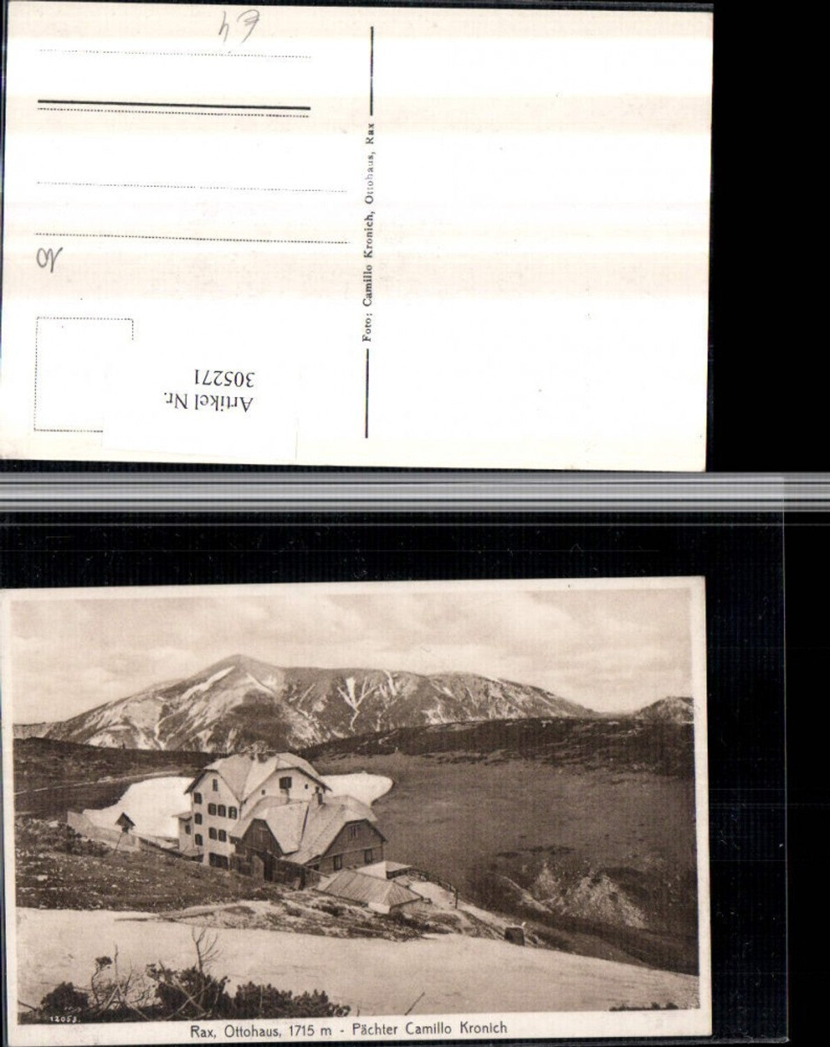 305271,Rax Ottohaus Berghütte b. Reichenau Bergkulisse