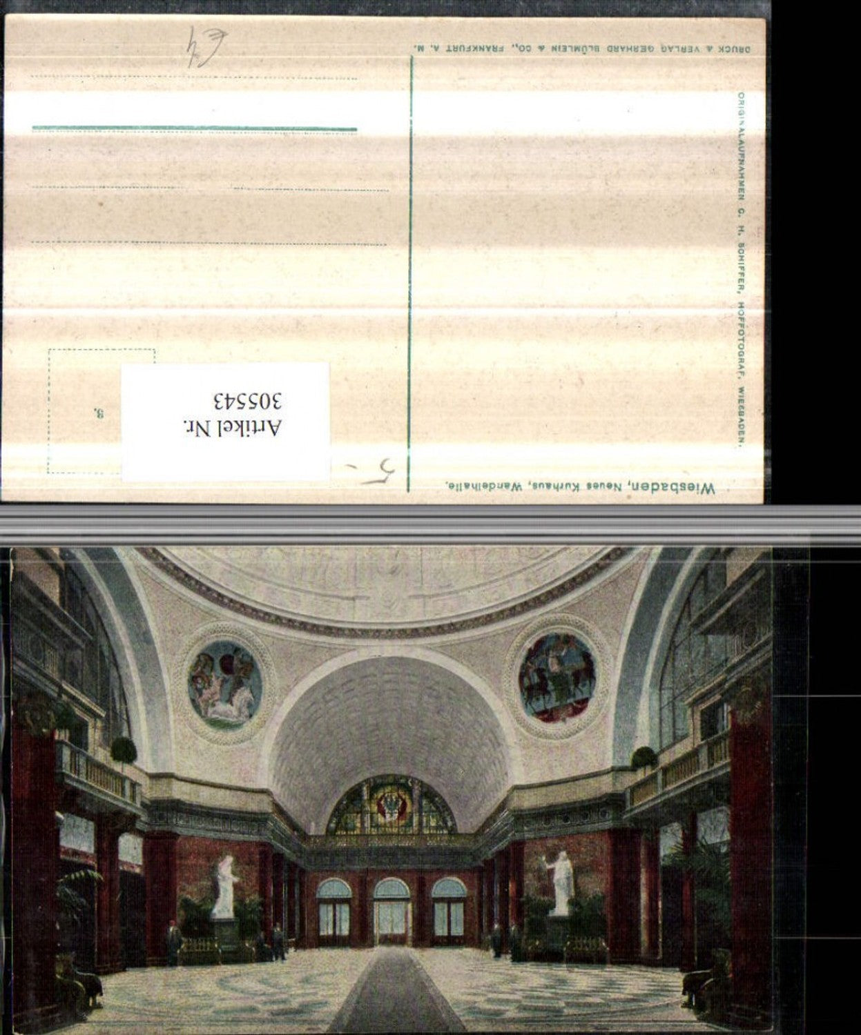 305543,Wiesbaden Kurhaus Wandelhalle Innenansicht