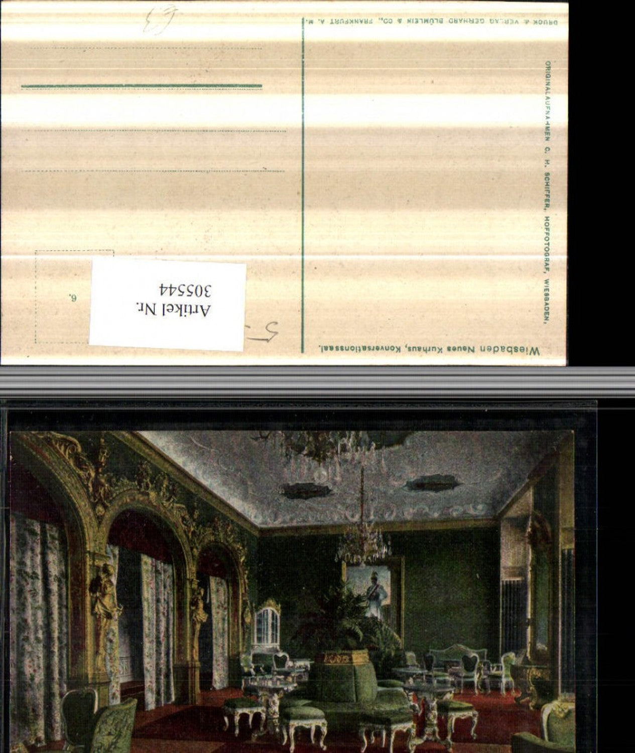 305544,Wiesbaden Kurhaus Konversationssaal Innenansicht