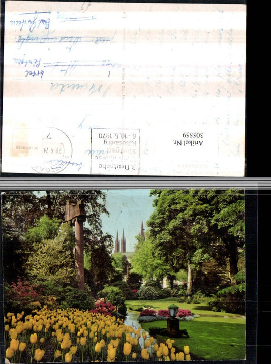 305559,Wiesbaden Nizza-Plätzchen im Kurpark Tulpen Blumen