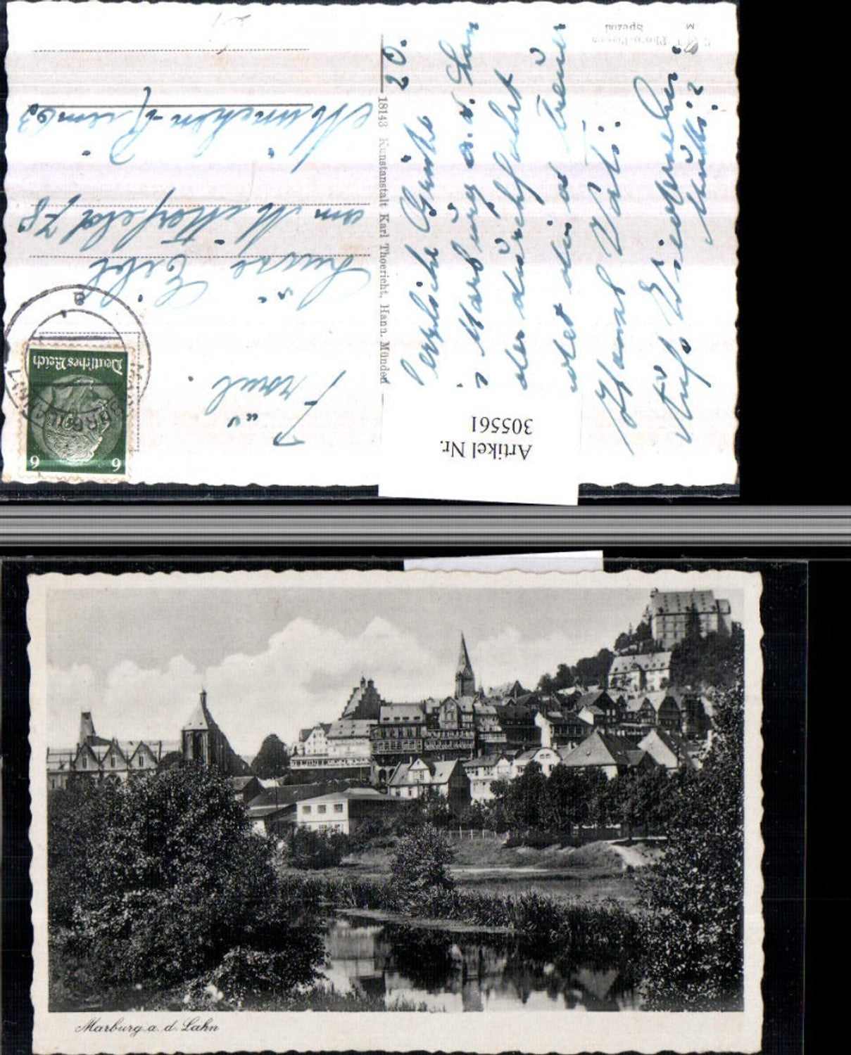 305561,Marburg an d. Lahn Teilansicht