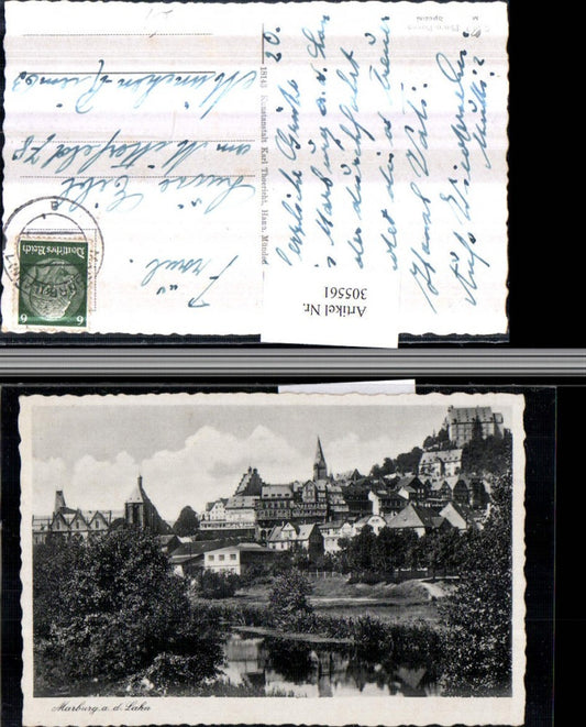 305561,Marburg an d. Lahn Teilansicht