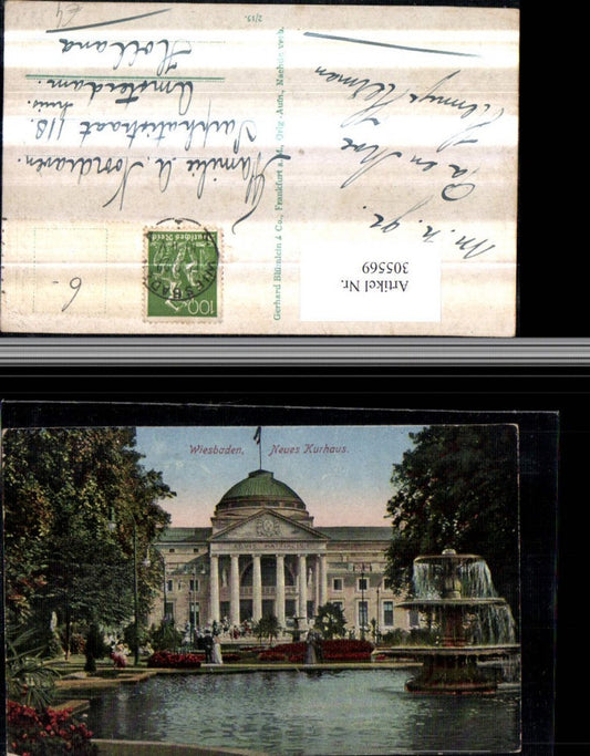 305569,Wiesbaden Kurhaus Springbrunnen