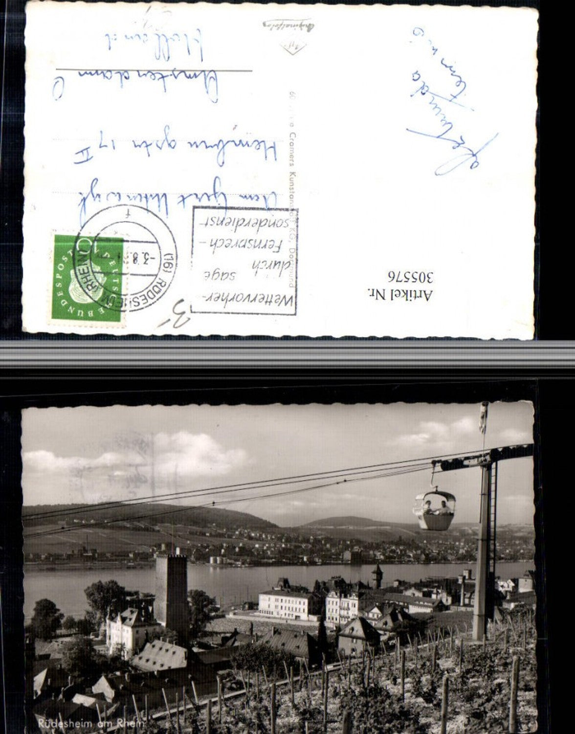 305576,Rüdesheim am Rhein Teilansicht Seilbahn