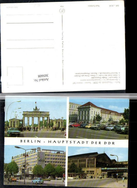 305608,Berlin Brandenburger-Tor Operncafe Hotel Unter den Linden Bahnhof Mehrbildkarte