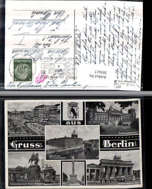 305617,Berlin Schloss Nationaldenkmal Siegessäule Brandenburger-Tor Reichstagsgebäude