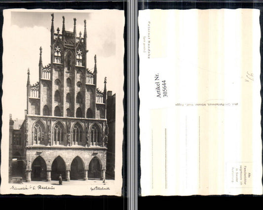 305644,Original Handabzug Münster Rathaus pub Carl Pohlschmidt