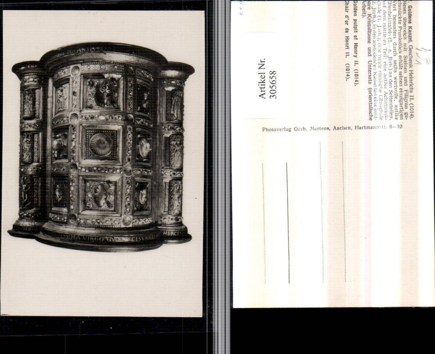 305658,Aachen Goldene Kanzel Detailansicht pub Gerhard Merten