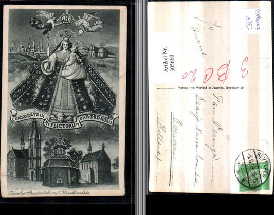 305660,Künstler AK Kevelaer Gnadenbild m. Kapellenplatz Kirche