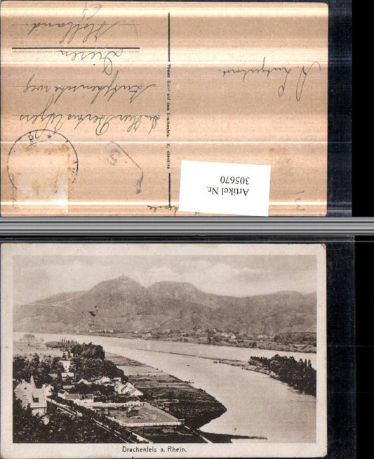 305670,Drachenfels am Rhein b. Königswinter Bergkulisse