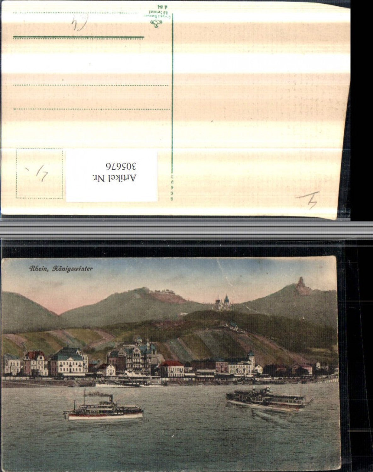 305676,Königswinter am Rhein Teilansicht Dampfer
