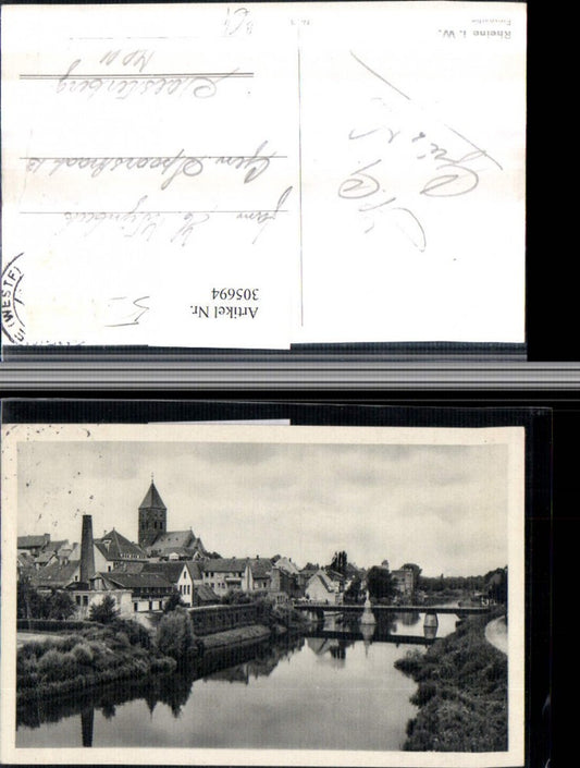 305694,Rheine in Westfalen Teilansicht Brücke