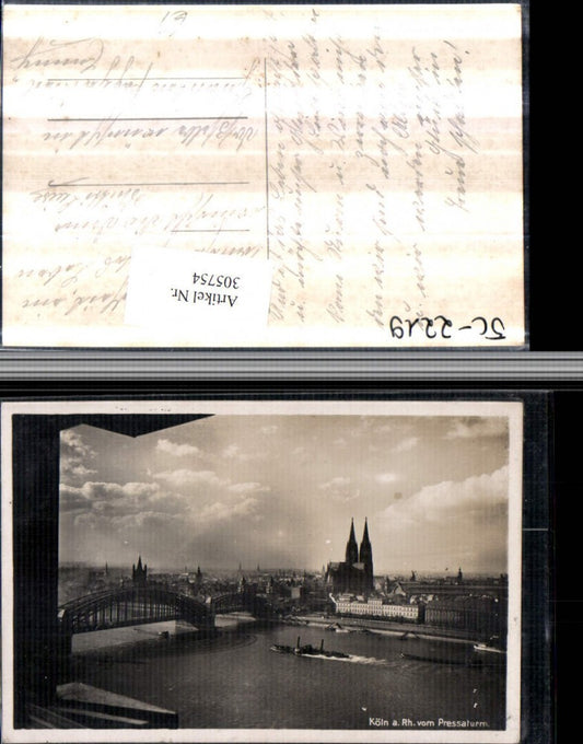 305754,Köln am Rhein Teilansicht Brücke vom Pressaturm