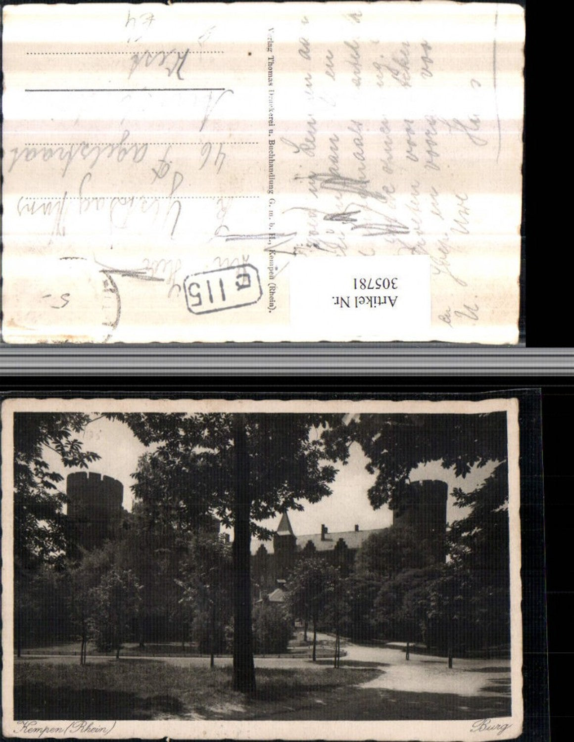 305781,Kempen am Rhein Burg